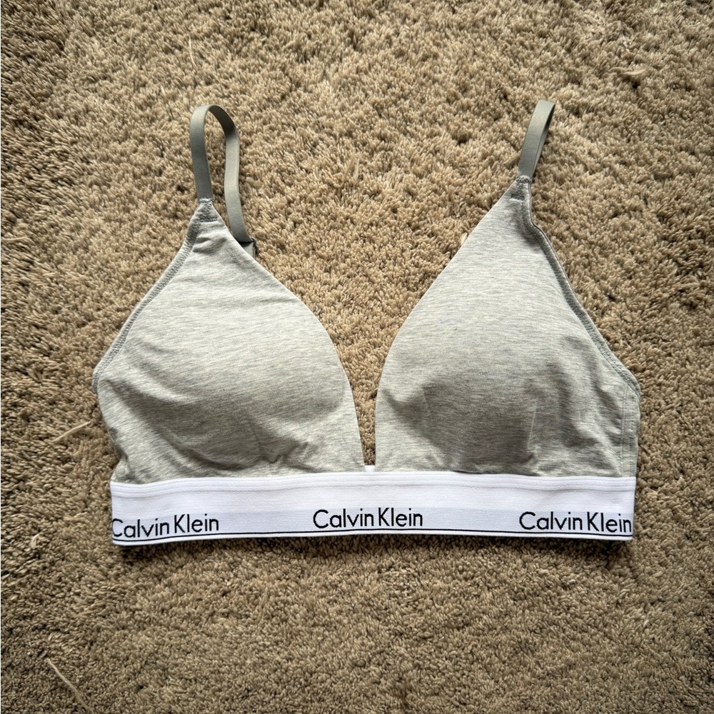 Calvin Klein Light Gray Bralette